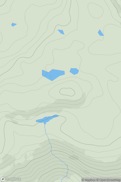 Thumbnail image for Druim Fada [Mull and Nearby Islands] [NM646225] showing contour plot for surrounding peak